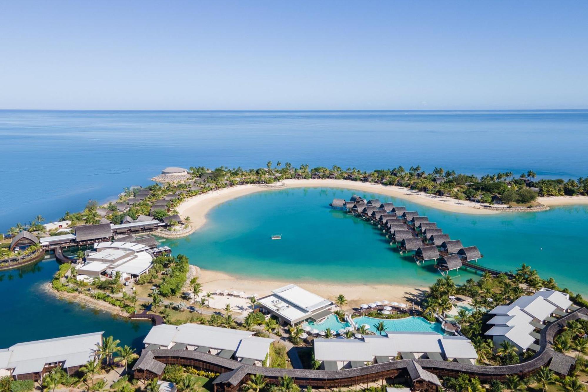 Fiji Marriott Resort Momi Bay Zewnętrze zdjęcie Aerial view of the resort